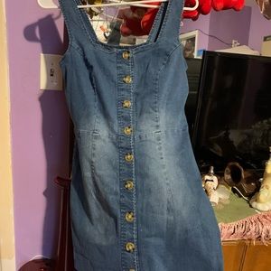Jean mini dress